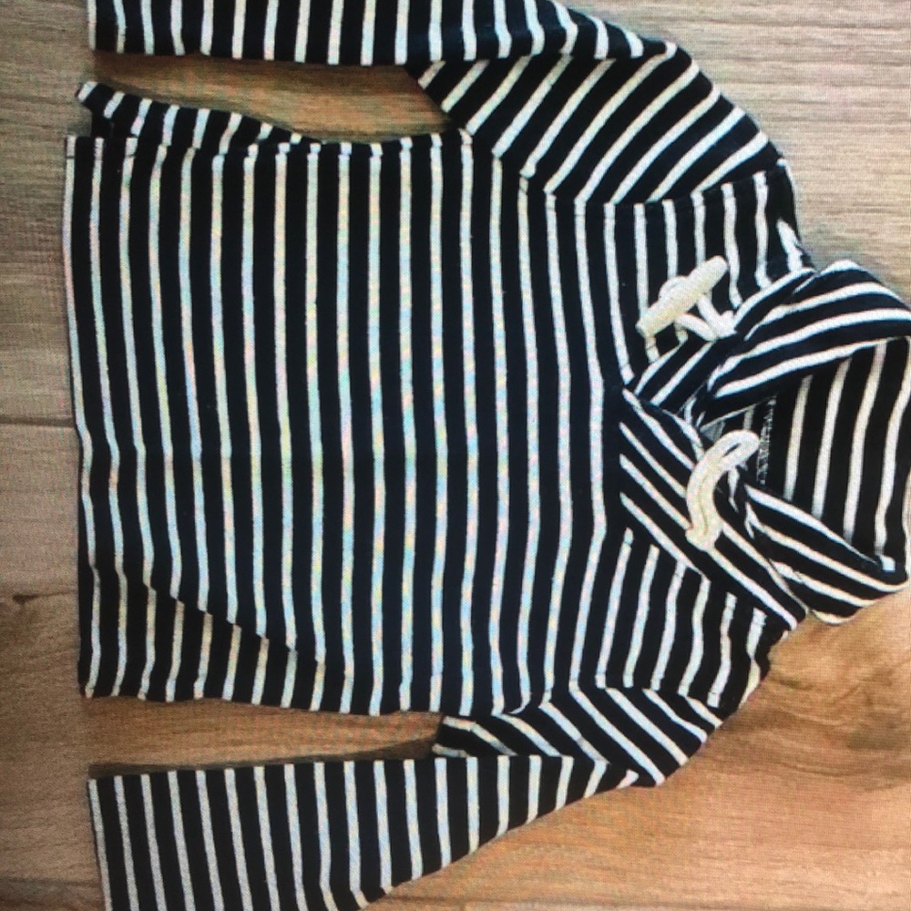 Crewcuts Kids Nautical Striped Toggle sweater